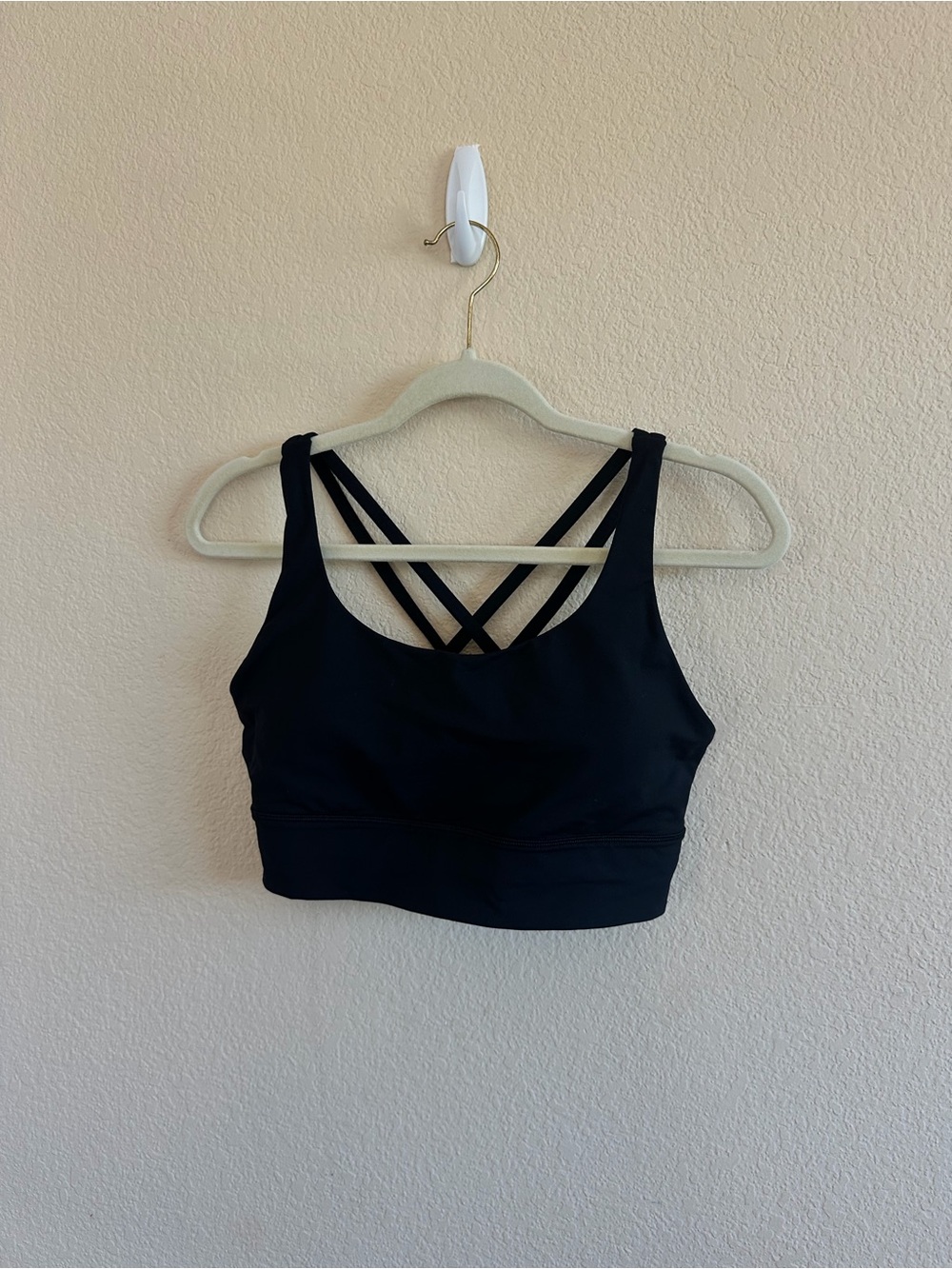 lululemon athletica Black Crossback Sports Bra